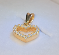 Dije Piedra Natural  Moissanite de Luz