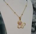 Collar con Dije Mariposa Divina