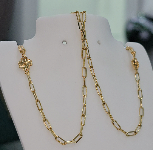 Collar Italiano en Oro Brillo
