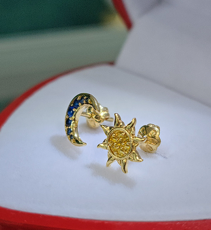 Aretes Luna y Sol