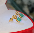 Aretes de Piedra Natural Jade