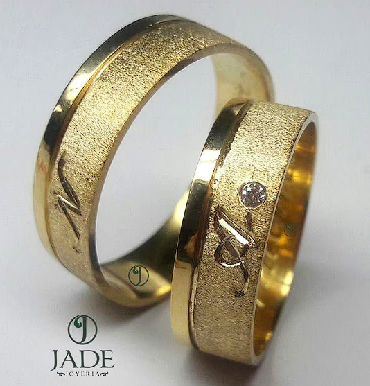 Aros de boda Iniciales