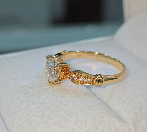 Anillo de Promesa con Moissanite Te elijo