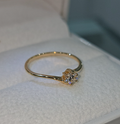 Anillo de Promesa con Moissanite Te amo