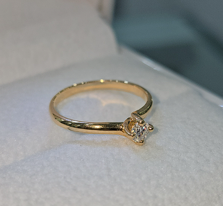 Anillo de Promesa Moissanite Mi sueño