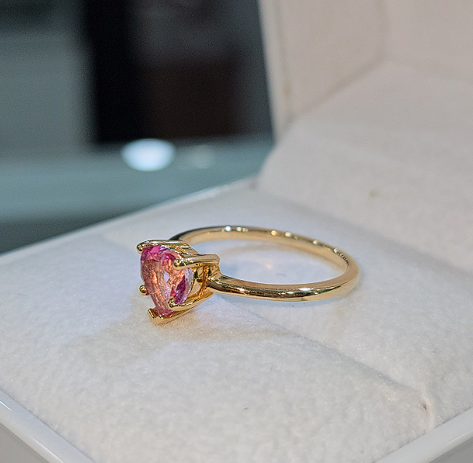 Anillos Topacio Corazón