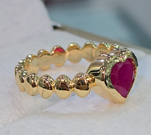 Anillo con Piedra Natural Rubí Encanto