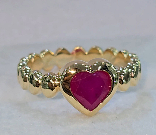 Anillo con Piedra Natural Rubí Encanto