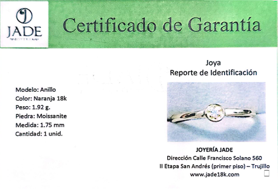 Anillo Moissanite Future