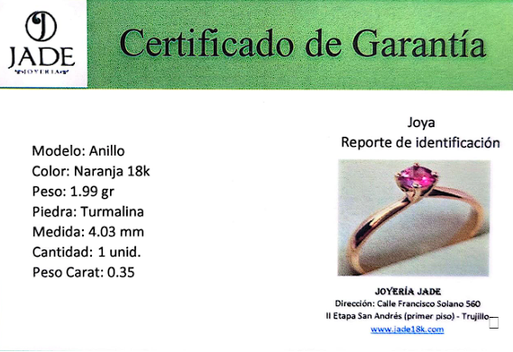 Anillo Baila Turmalina