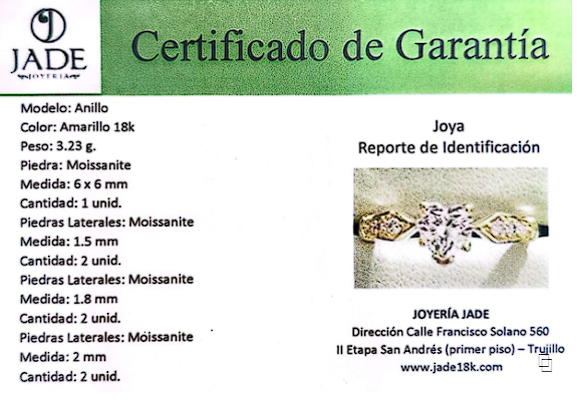 Anillo de Promesa con Moissanite Mi corazón es tuyo