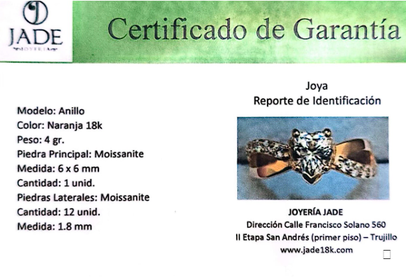 Anillo de Promesa con Moissanite Infinity Love