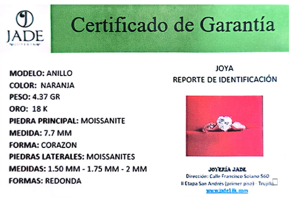 Anillo de Promesa con Moissanite Te elijo