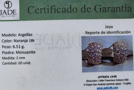 Argollas Moissanite Brillo Infinito