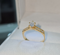 Anillo de Compromiso con Moissanite "Imperial"