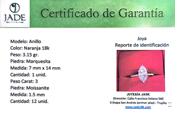 Anillo con Moissanite Selena