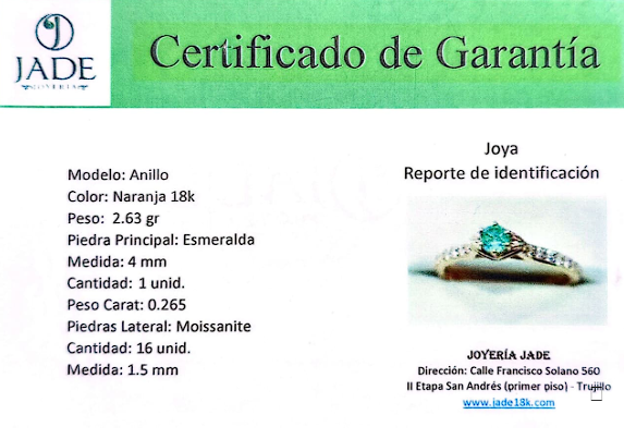 Anillo Esmeralda Esencia