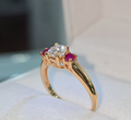 Anillo con Piedra Natural Rubí Estelar
