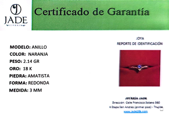 Anillo Amatista Enamora