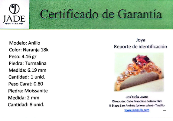 Anillo Turmalina Reina