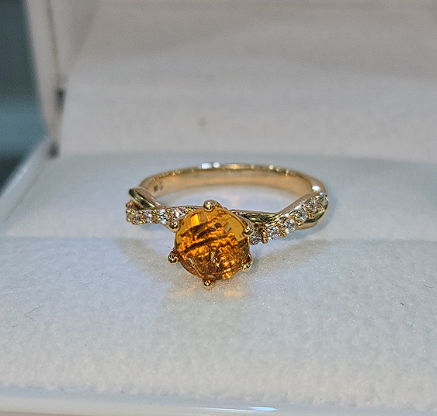 Anillo Citrino de Amor