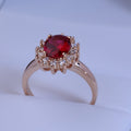 Anillo De Compromiso Carmesí