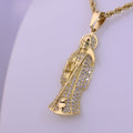Dije en oro 18k de la santa muerte