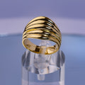 Anillo ondas en oro 18k