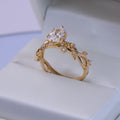 Anillo De Compromiso Eterno Con Diamante De Laboratorio
