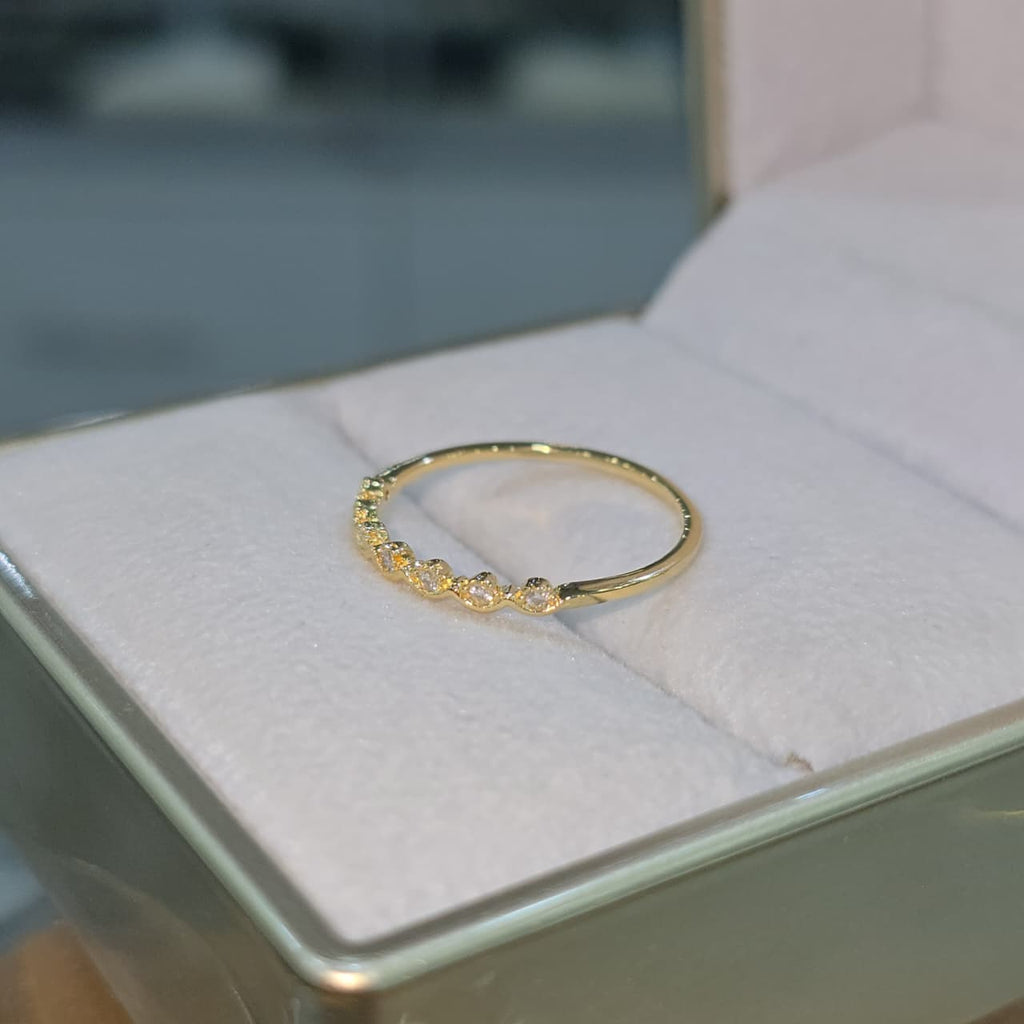 Cintillo con moissanite Olas