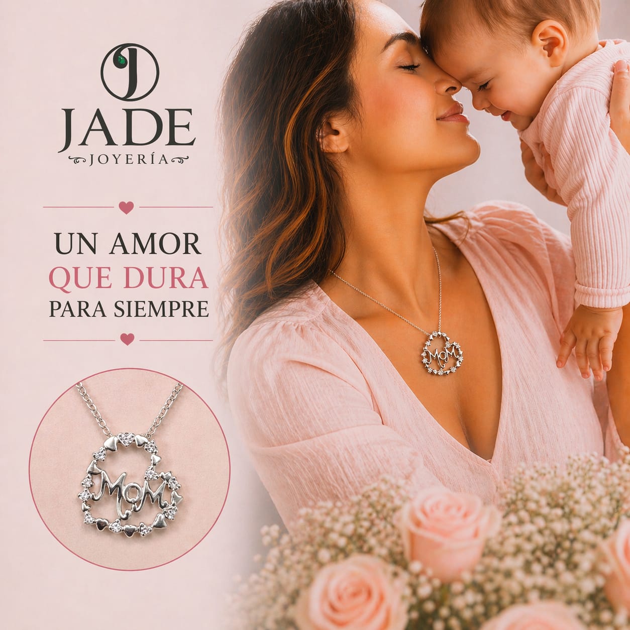 CADENA Y DIJE plata: Amor Infinito