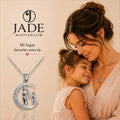 Dije + cadena llevo flores a mamá
