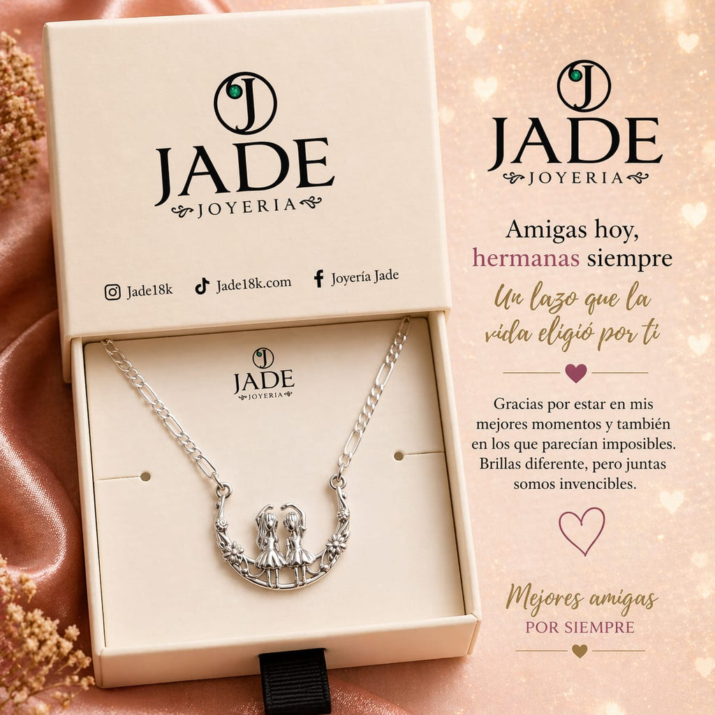 Dije + cadena  cartier de plata: Mejores amigas