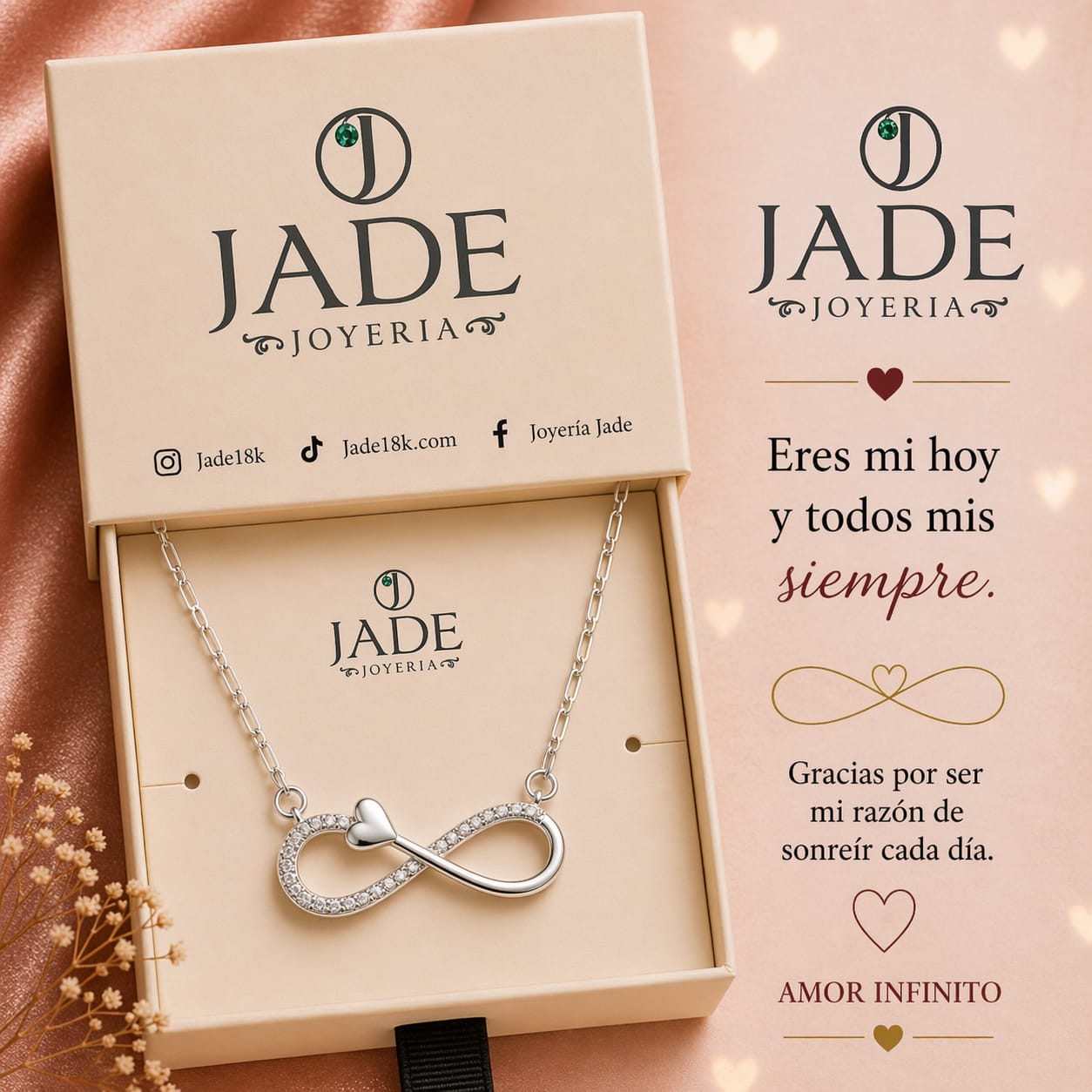 Dije infinito tu amor en plata