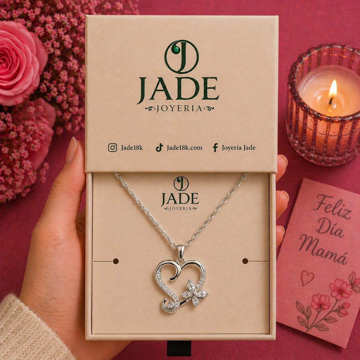 Collar Amor volador en plata ley