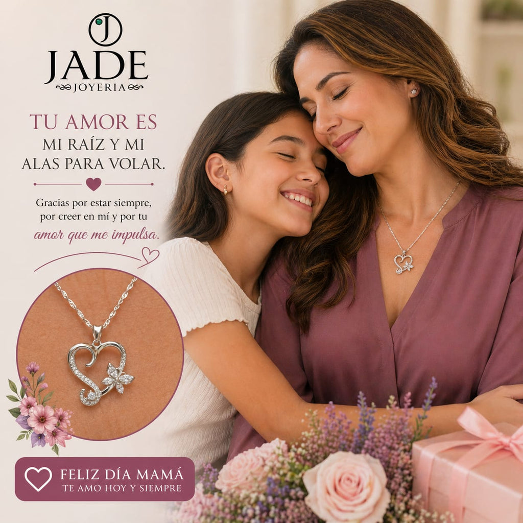 Collar Amor volador en plata ley