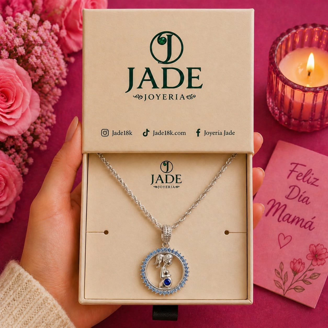 Collar: Mama te amo " embarazada"