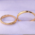 Aros de boda 18k  Brillante amor moisanita