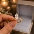 Anillo de compromiso con moissanite marquise BELLA AURORA