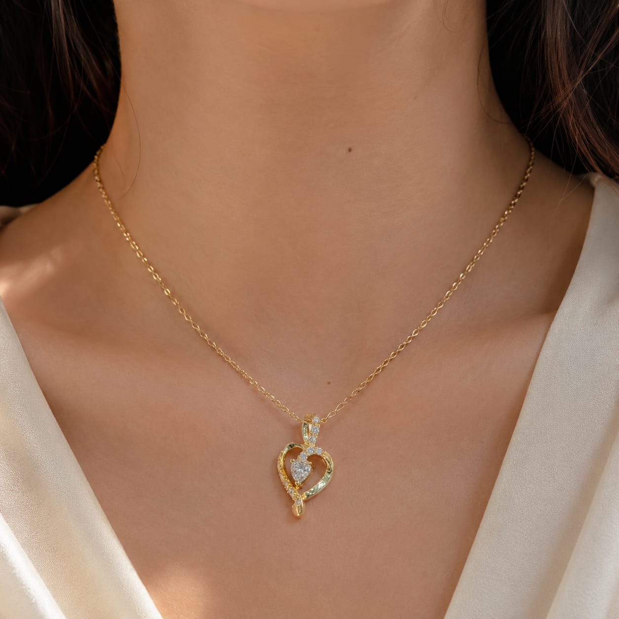 Dije Mi corazón con Moissanite