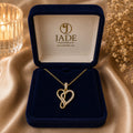 Dije Corazón Infinito Invertido con Moissanite