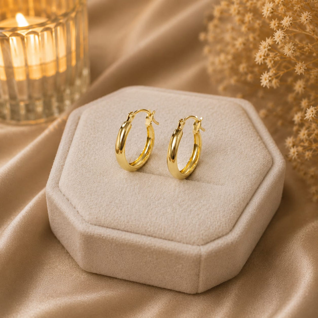 Argollas Canoa 18k