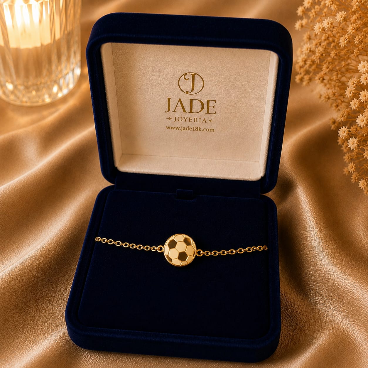 Pulsera para niño en ORO 18K, Amor al futbol