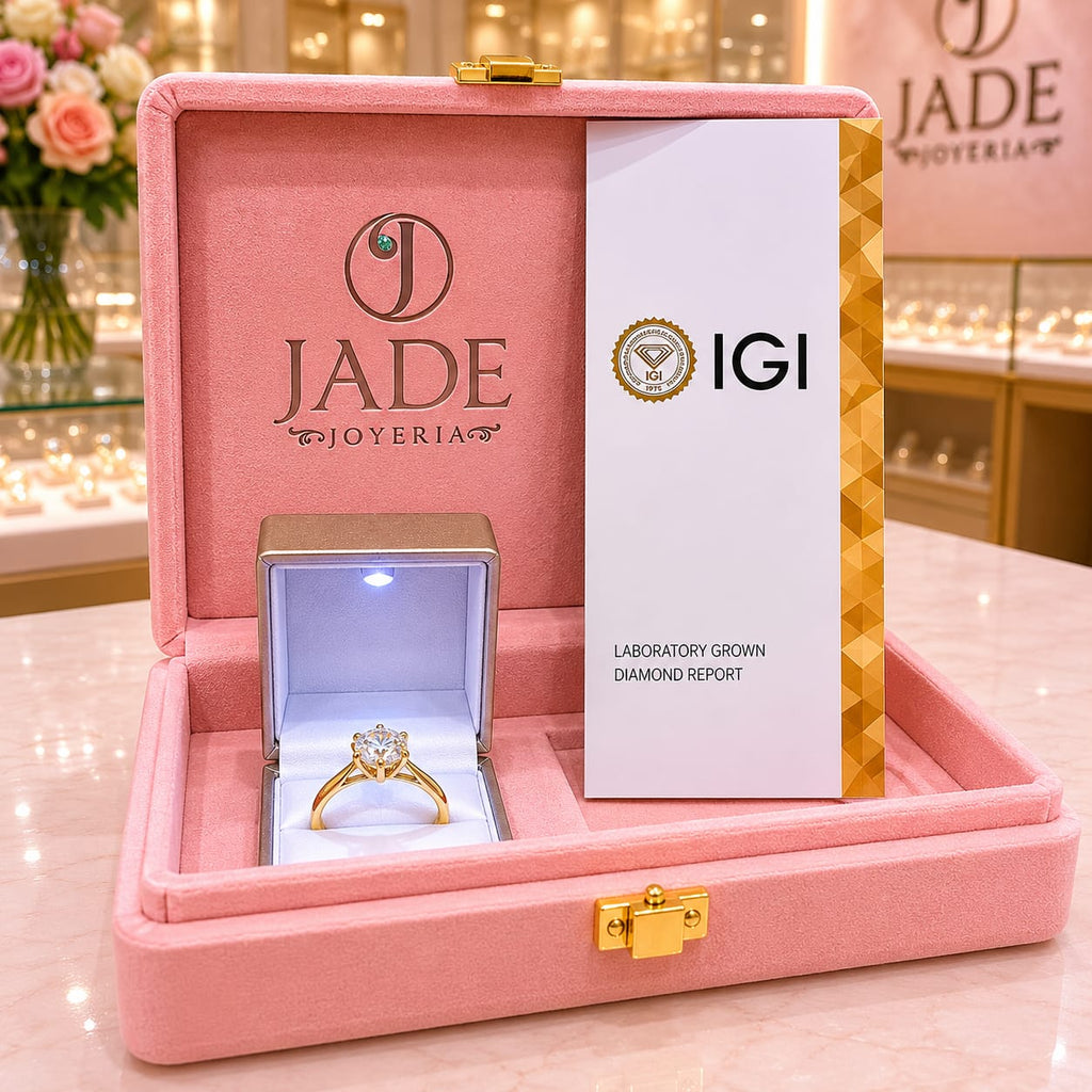 Anillo con diamante de laboratorio NOÉLIA