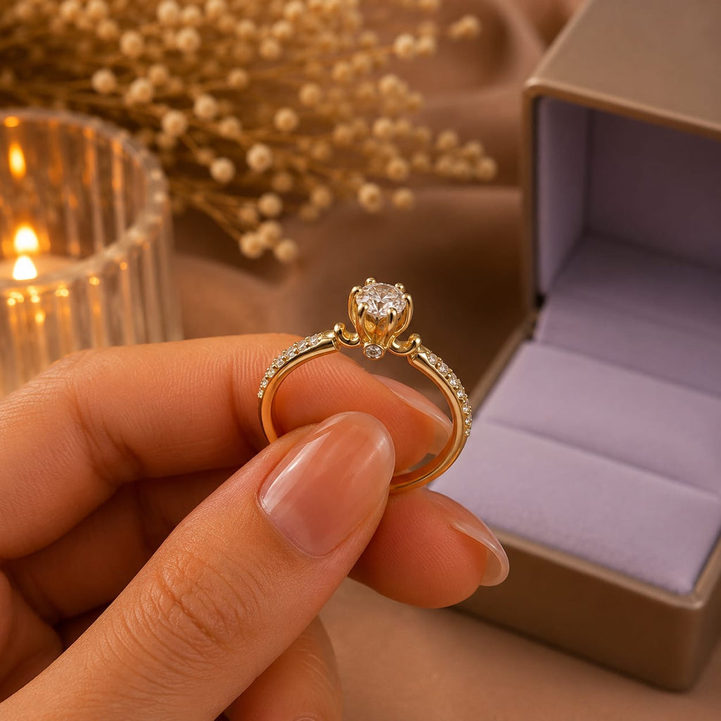 Anillo de compromiso con Diamante de laboratorio ELYSÉ