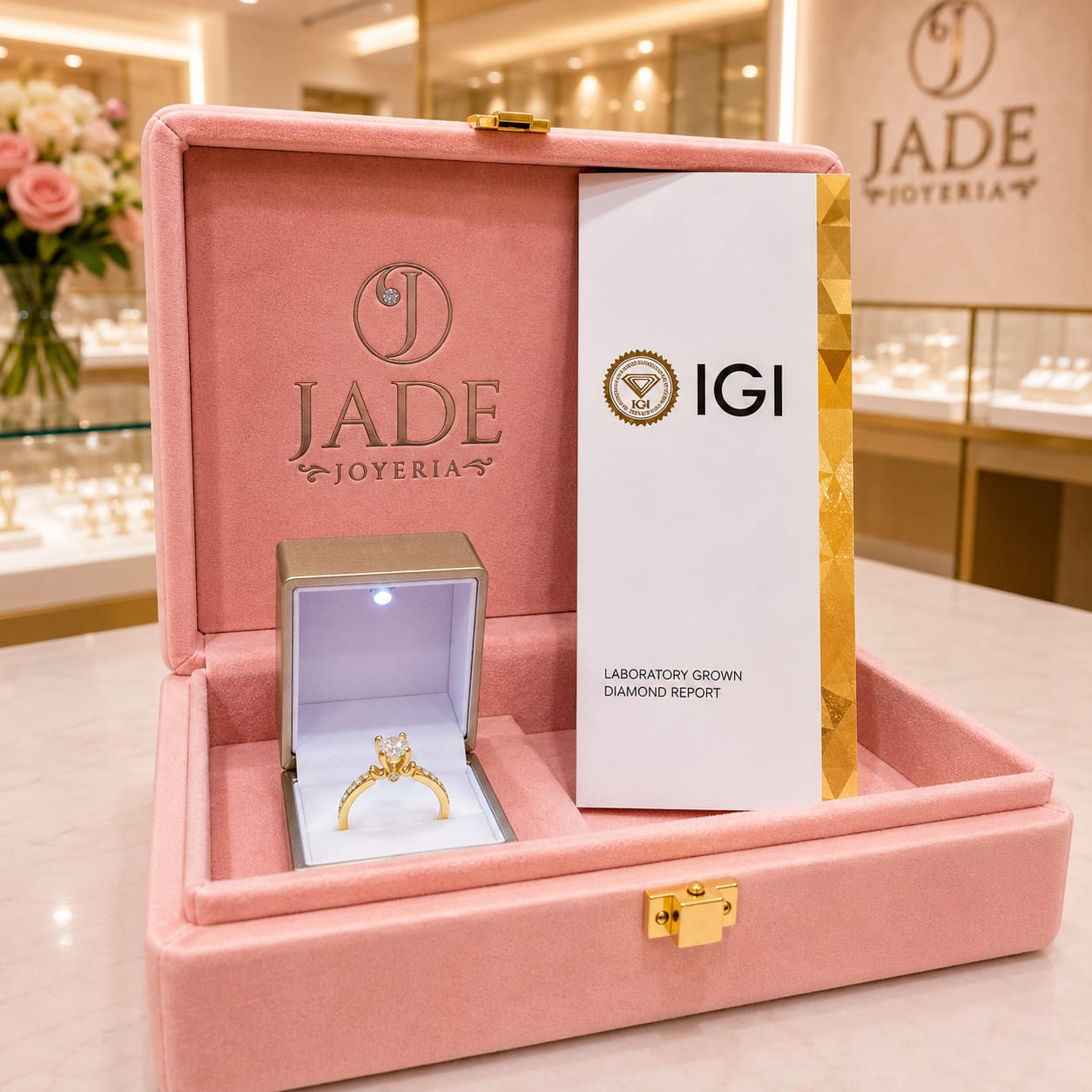 Anillo de compromiso con Diamante de laboratorio ELYSÉ