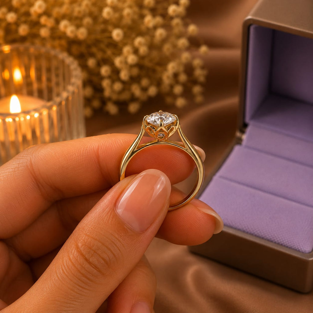 Anillo con Diamante de laboratorio Aura de Amor