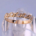 Aro de boda con moisanitas Linea eterna