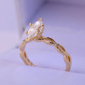 Anillo de compromiso con Moisanita El brillo de amor