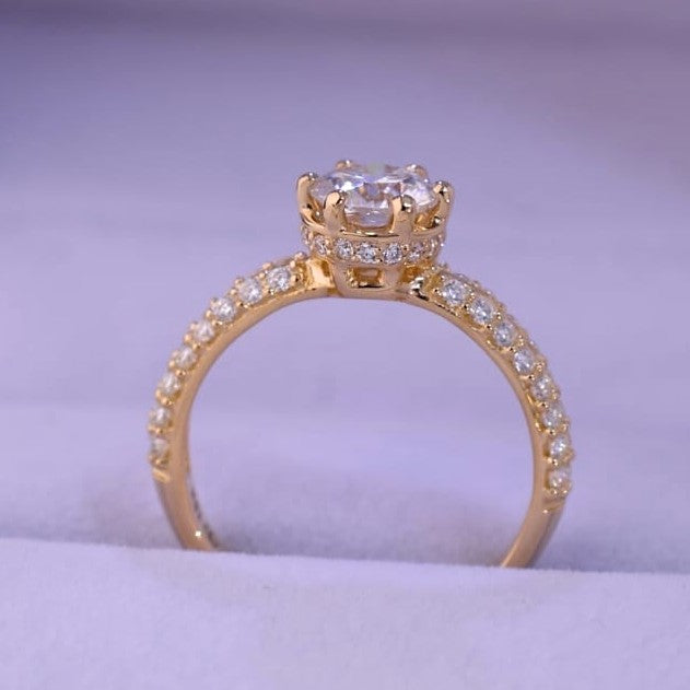 Anillo de compromiso Cielo azulado